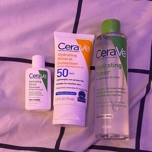 All Full CeraVe Hydrating Suncare Trio - White and Blue